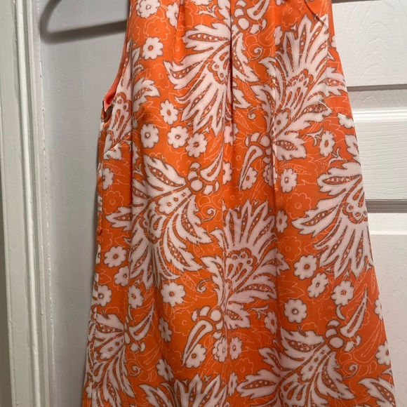 LOFT Orange and White  for Casual/Business Dress Size 2 - Picture 2 of 9